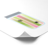 Canning Food - Picked Rhubarb Poster (Ecke)