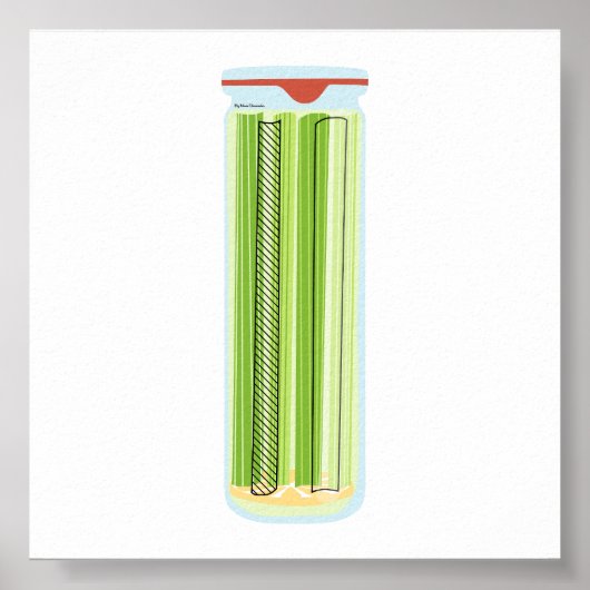 Canning Food - pickled Celery Poster (Vorne)