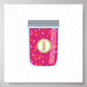 Canning Food - Rhubarb Jam Poster