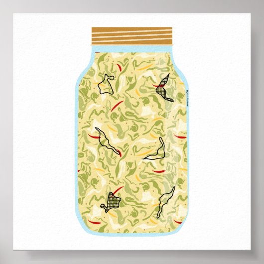 Canning Food - Sauerkraut Poster (Vorne)