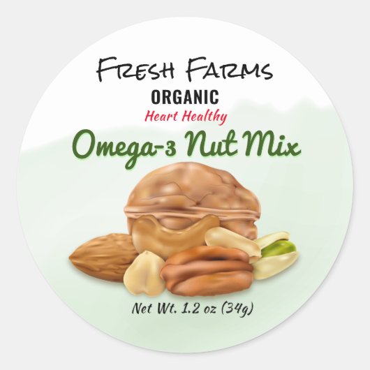 Canning Jar-Etikett mit gemischten Nuancen Runder Aufkleber (Vorderseite)