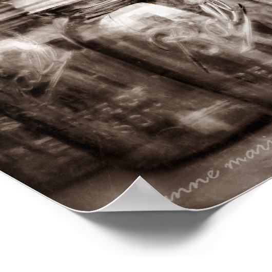 Canning Jars Square Print Poster (Ecke)