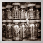 Canning Jars Square Print Poster (Vorne)