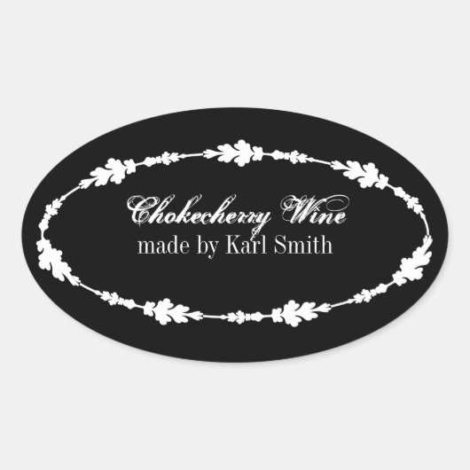 Canning Labels Ovaler Aufkleber (Vorderseite)