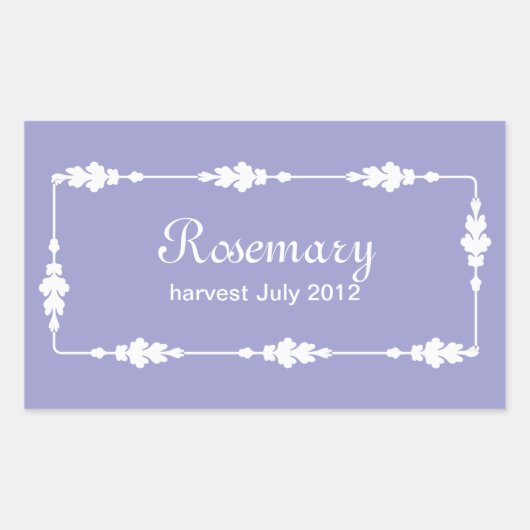 Canning Labels Rechteckiger Aufkleber (Vorderseite)