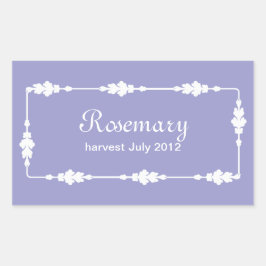 Canning Labels Rechteckiger Aufkleber