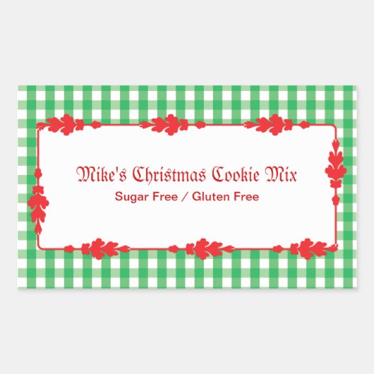 Canning Labels Rechteckiger Aufkleber (Vorderseite)