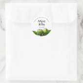 Canning Round Label Mint Gelly Green Apfel Runder Aufkleber (Tasche)