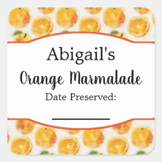 Canning Sticker Orange Frucht