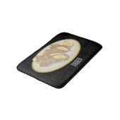 Cannoli-Cartoon-Abbildung Badematte (Schrägansicht)