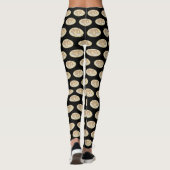 Cannoli-Cartoon-Abbildung Leggings (Rückseite)