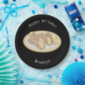 Cannoli-Cartoon-Abbildung Pappteller (Party)