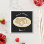 Cannoli-Cartoon-Abbildung Serviette (Beispiel)