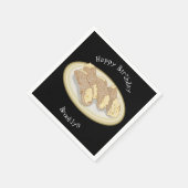 Cannoli-Cartoon-Abbildung Serviette (Ecke)