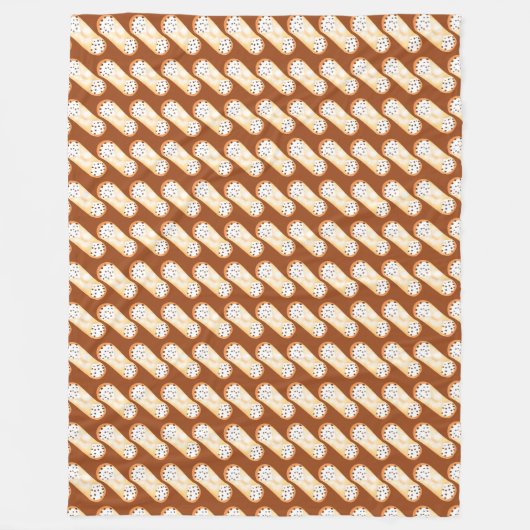 Cannoli Dessert Fleecedecke (Vorderseite)