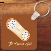 Cannoli Dessert Schlüsselanhänger (Rückseite)