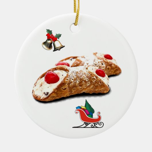 Cannoli Keramik Ornament (Vorne)
