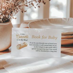 Cannoli Neutral Beige Italienisches Buch Für Baby- Begleitkarte