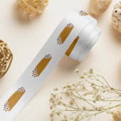 Cannoli Print Satin Ribbon Satinband