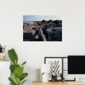 Cannon atop Castillo de San Marcos Poster (Heimbüro)