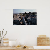 Cannon atop Castillo de San Marcos Poster (Küche)