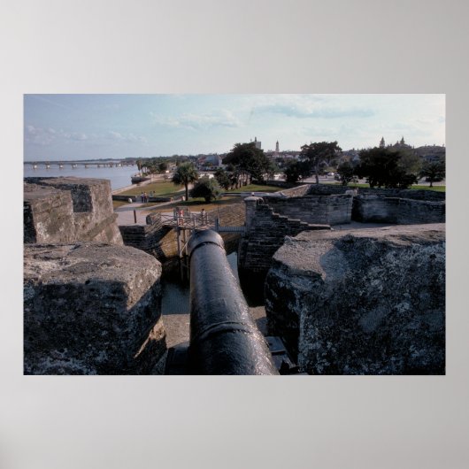 Cannon atop Castillo de San Marcos Poster (Vorne)