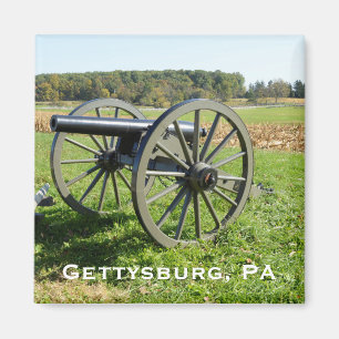 Cannon auf dem Schlachtfeld von Gettysburg Magnet