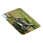 Cannon auf dem Schlachtfeld von Gettysburg Magnet (Rechte Seite)