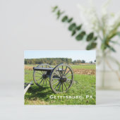 Cannon auf dem Schlachtfeld von Gettysburg Postkarte (Stehend Vorderseite)