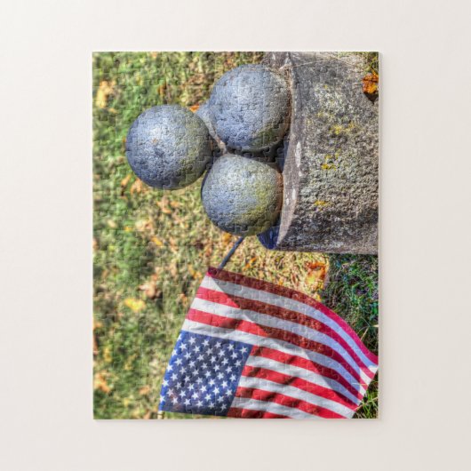 Cannon-Balls für das Zivile Kriegsdenkmal in Ameri Puzzle (Vertikal)