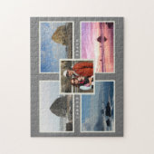 Cannon Beach Custom Family Foto Oregon Jigsaw Puz Puzzle (Vertikal)