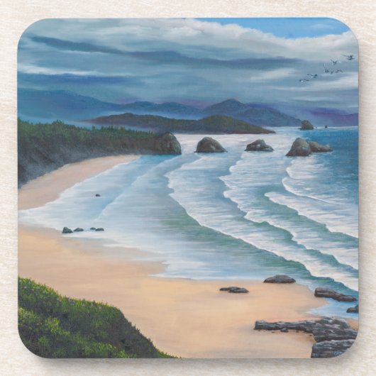 Cannon Beach Getränkeuntersetzer (Vorderseite)