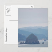 Cannon Beach Haystack im Nebel Postkarte (Vorne/Hinten)