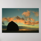 Cannon Beach Haystack Rock Foto Print Poster (Vorne)