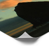 Cannon Beach Haystack Rock Foto Print Poster (Ecke)