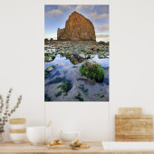 Cannon Beach Haystack Rock Low Tide Oregon Poster (Küche)
