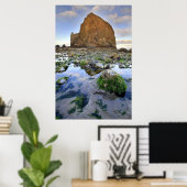 Cannon Beach Haystack Rock Low Tide Oregon Poster (Heimbüro)