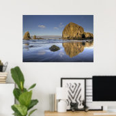 Cannon Beach Low Tide Oregon Pacific Ocean Poster (Heimbüro)