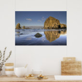 Cannon Beach Low Tide Oregon Pacific Ocean Poster (Küche)