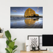Cannon Beach Low Tide Oregon Pacific Ocean Poster (Heimbüro)