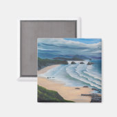 Cannon Beach Magnet (Vorderseite/Rückseite)