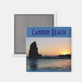 Cannon Beach Magnet (Vorderseite/Rückseite)