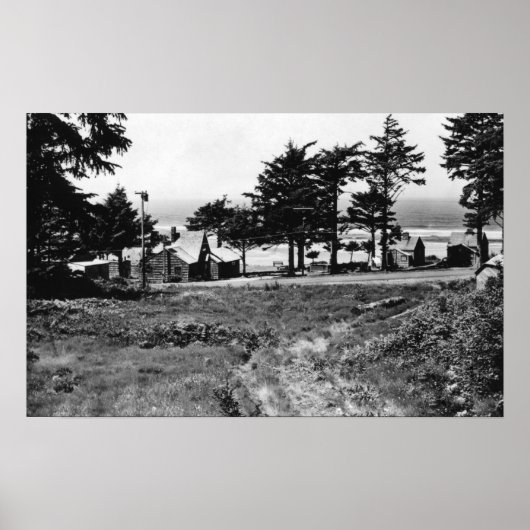 Cannon Beach, Oregon Arcadia Hütten Poster (Vorne)