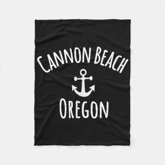 Cannon Beach Oregon Bootfahren Segeln Küstenboot A Fleecedecke (Vorderseite)
