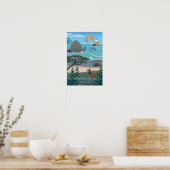 Cannon Beach, Oregon Druck Poster (Küche)