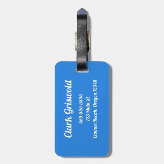 Cannon Beach Oregon Gepäckanhänger (Rückseite vertikal)