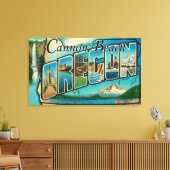 Cannon Beach, Oregon - Große Buchstabenszenen Leinwanddruck (Insitu (Wohnzimmer))