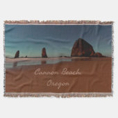 Cannon Beach Oregon Haystack Rock Decke (Vorderseite)