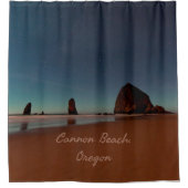 Cannon Beach Oregon Haystack Rock Duschvorhang (Vorderseite)