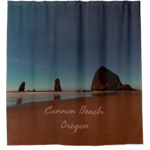 Cannon Beach Oregon Haystack Rock Duschvorhang